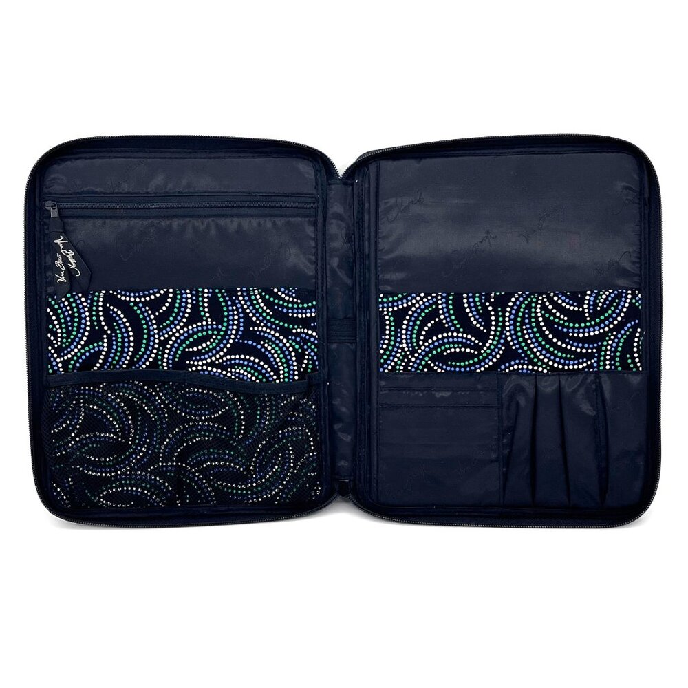 Vera Bradley Quilted Paisley Print Tablet Sleeve Zip Closure Pockets ipad Kindle - Picture 6 of 12